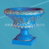 河南雕塑公司   玻璃钢雕塑   花盆